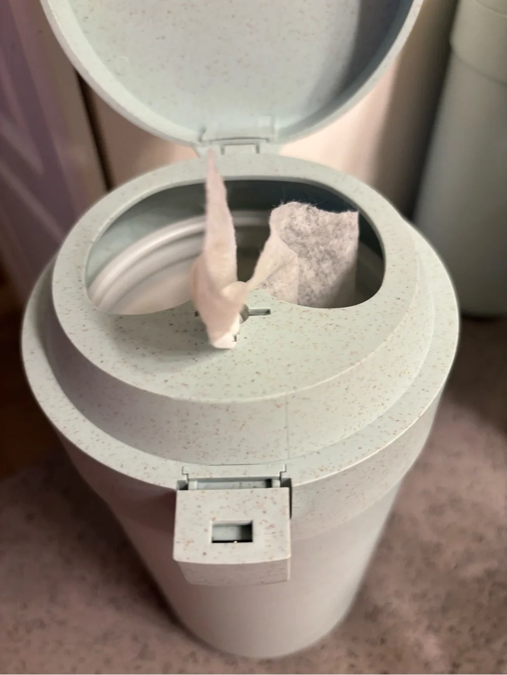Multi-Purpose decorative, refillable disinfecting wipe dispenser.